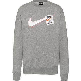 Nike T100 Swoosh Heritage Sweatshirt Herren dark grey heather