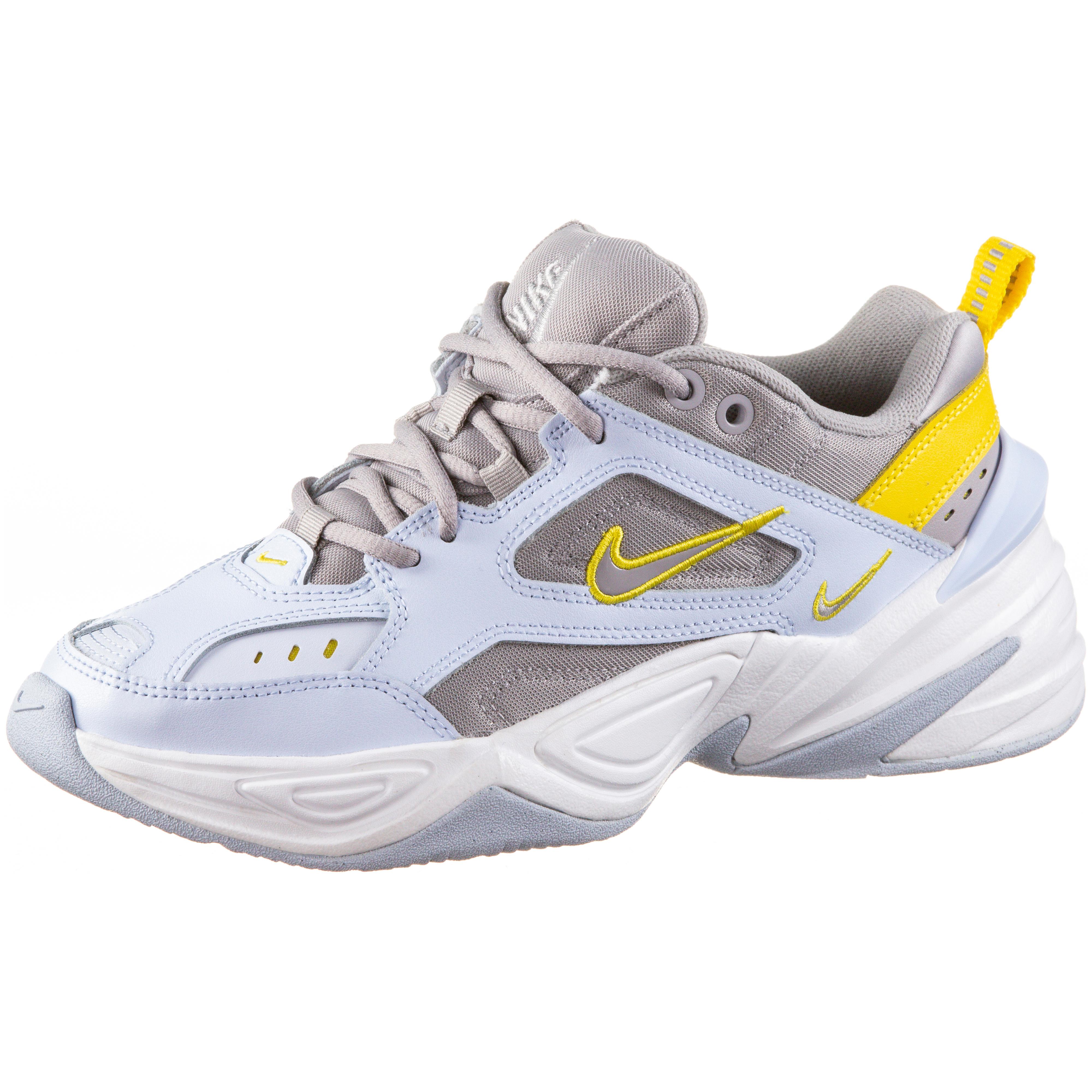 nike m2k tekno grey yellow