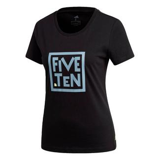 adidas Five Ten Heritage Graphic T-Shirt Funktionsshirt Damen Schwarz