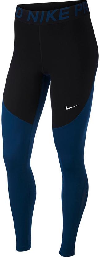 Nike Pro Tights Damen black-valerian blue-valerian blue-white