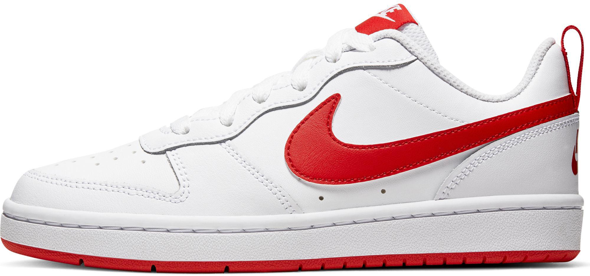 nike court borough low white