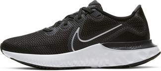 Nike Renew Run Laufschuhe Kinder black-metallic silver-white-wolf grey