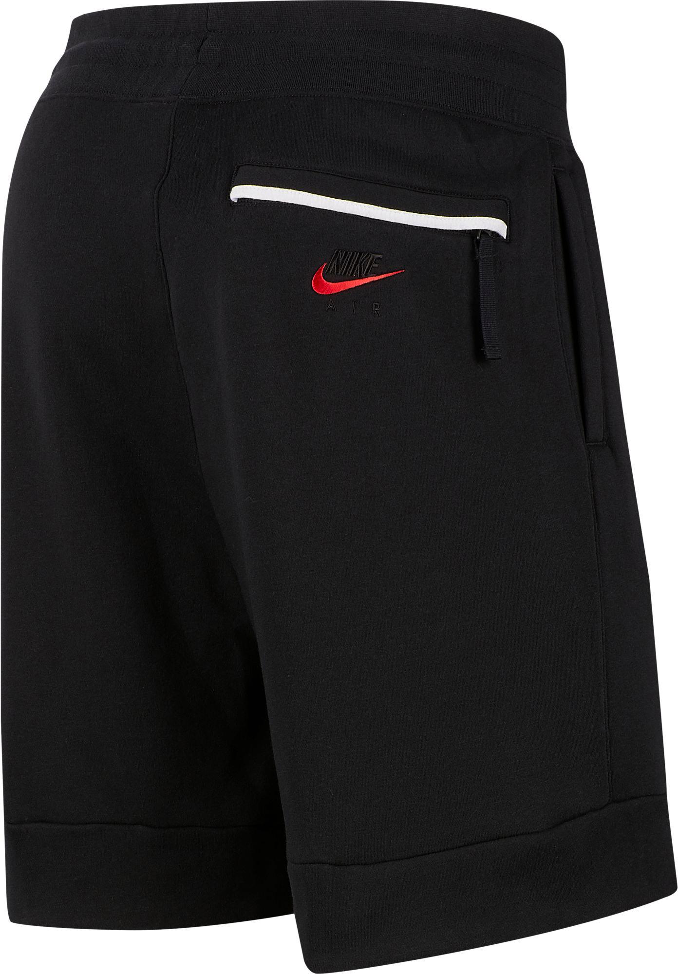 nike red and black shorts