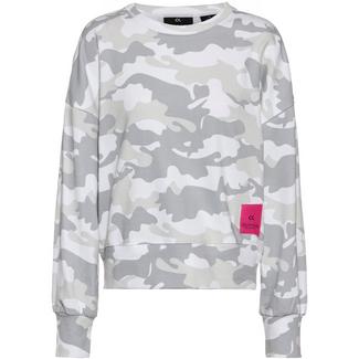 Calvin Klein Camo Story Sweatshirt Damen bright white