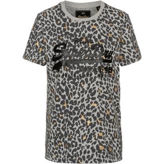 Superdry V LOGO ANIMAL T-Shirt Damen grey marl