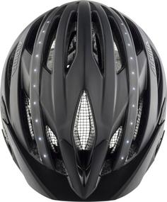 Rückansicht von ALPINA HAGA LED Fahrradhelm Damen black matt