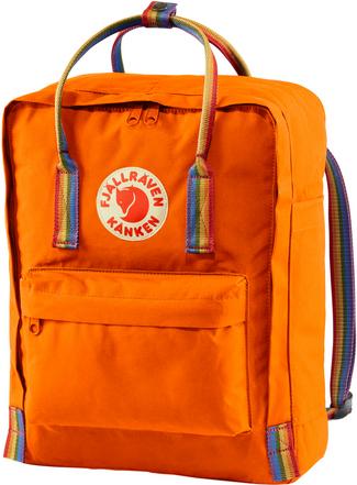 FJ&Auml;LLR&Auml;VEN Rucksack K&aring;nken Rainbow Daypack Burnt Orange-Rainbow Pattern
