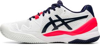 ASICS GEL-RESOLUTION 8 CLAY Tennisschuhe Damen white-peacoat