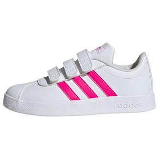 adidas VL Court 2.0 Schuh Sneaker Kinder Cloud White / Shock Pink / Cloud White