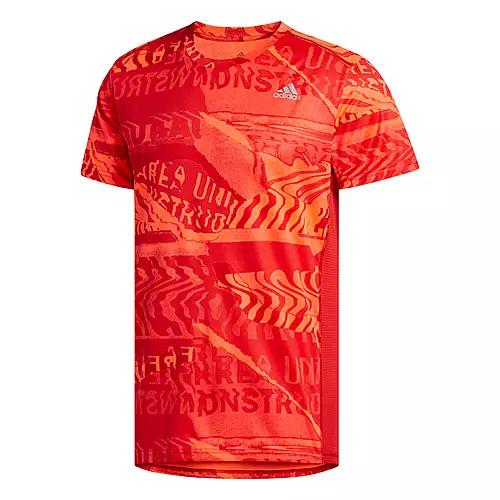 Adidas Own The Run Graphic T Shirt T Shirt Herren Solar Red Scarlet Im Online Shop Von Sportscheck Kaufen