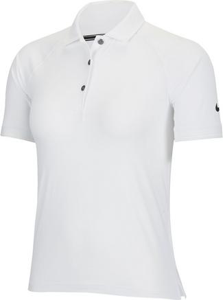 Nike Court Tennis Polo Damen white-black