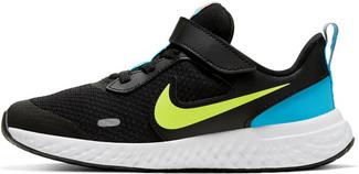Nike Revolution 5 Laufschuhe Kinder black-lemon venom-laser blue