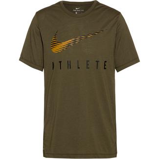Nike Dr Swsh Athle Funktionsshirt Herren cargo khaki