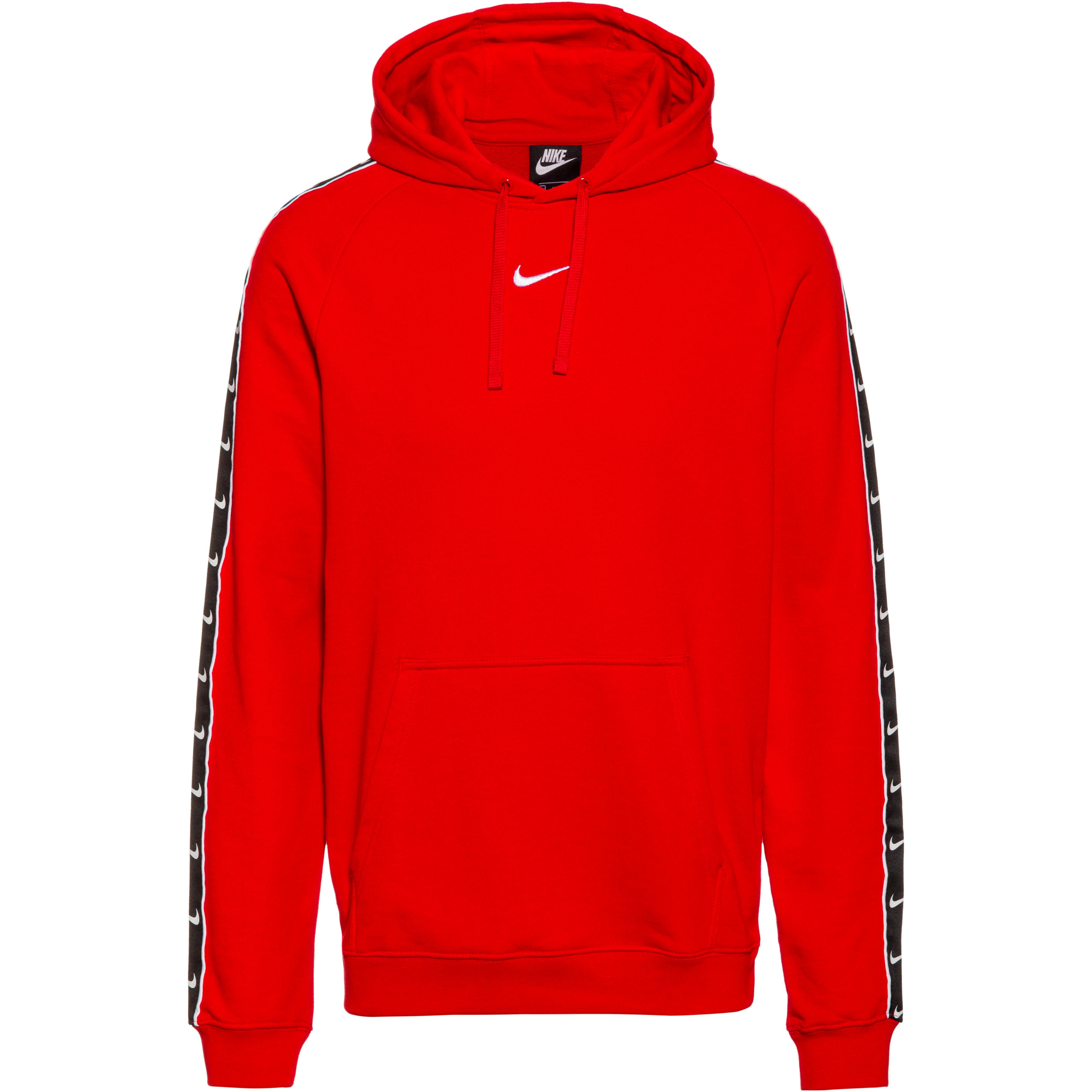 red black white hoodie