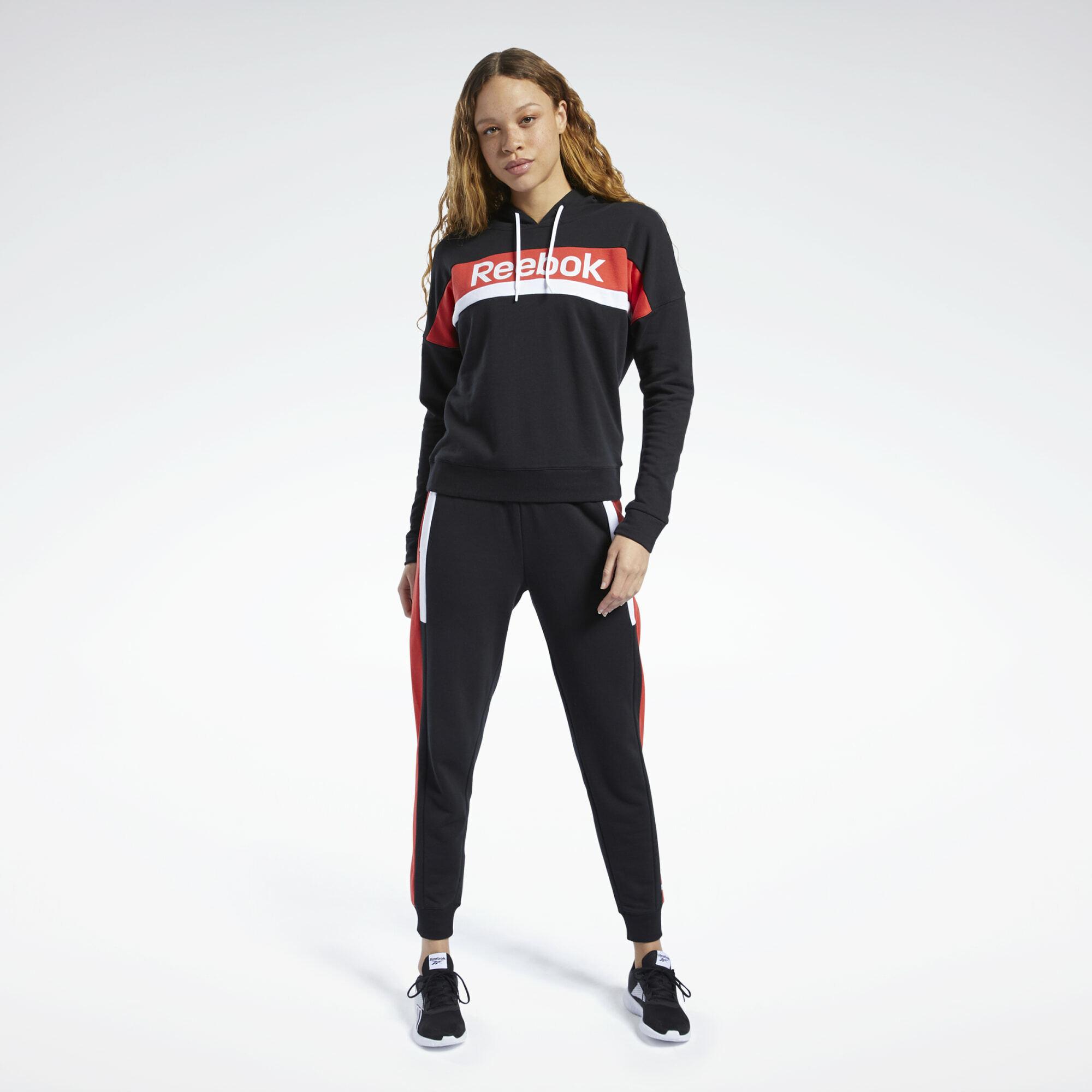 Reebok Training Essentials Track Suit Trainingsanzug Damen Schwarz im  Online Shop von SportScheck kaufen