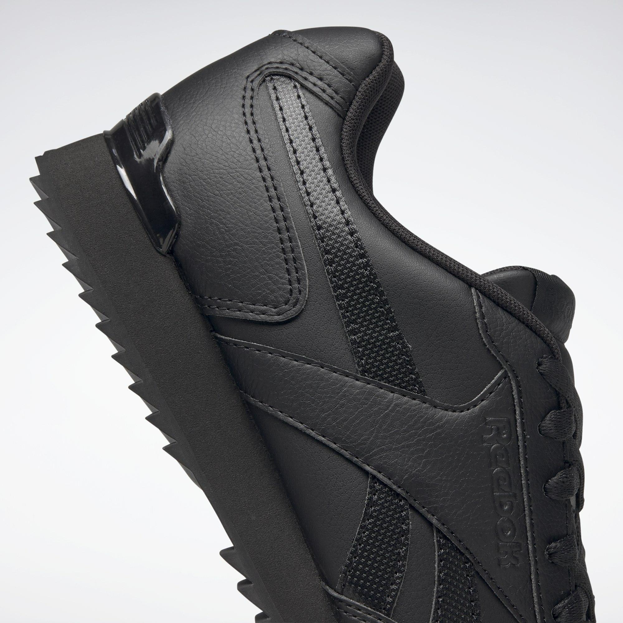 reebok royal glide ripple clip black