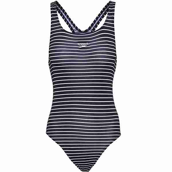SPEEDO Schwimmanzug Damen stripe navy-white