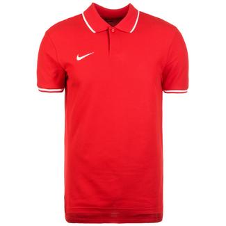Nike Polo TM Club19 SS Poloshirt Herren rot / wei&szlig;