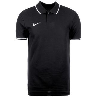 Nike Polo TM Club19 SS Poloshirt Herren schwarz / wei&szlig;