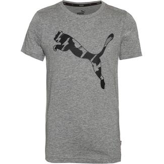 PUMA T-Shirt Kinder medium gray heather-cat