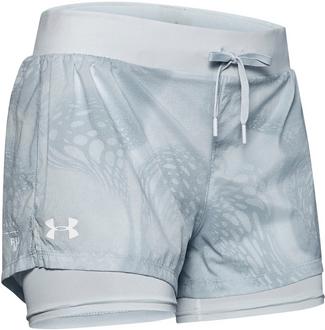 Under Armour Run SpeedPocket 2in1 Weightless Laufshorts Damen gray