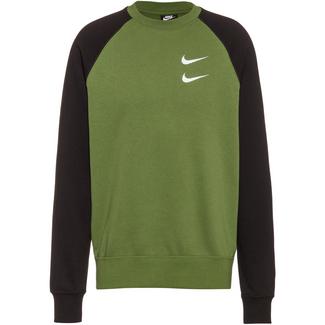 Nike NSW Swoosh Sweatshirt Herren treeline-black-white