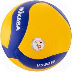 Mikasa V330W Volleyball gelb-blau