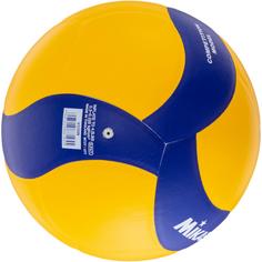 Rückansicht von Mikasa V330W Volleyball gelb-blau