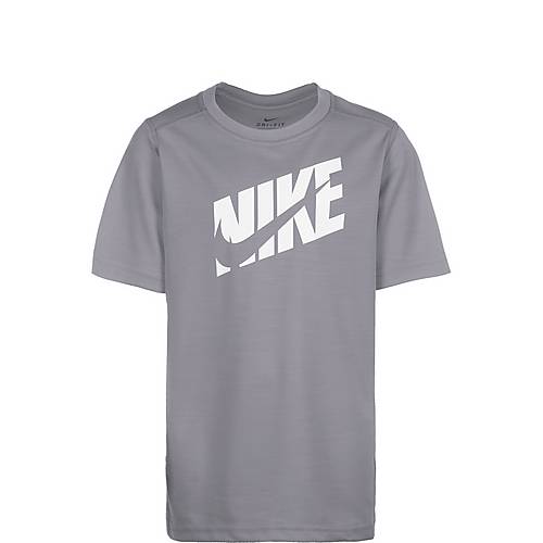 Nike Performance Funktionsshirt Jungen hellgrau weiß im Nike Performance Funktionsshirt Jungen hellgrau weiß im