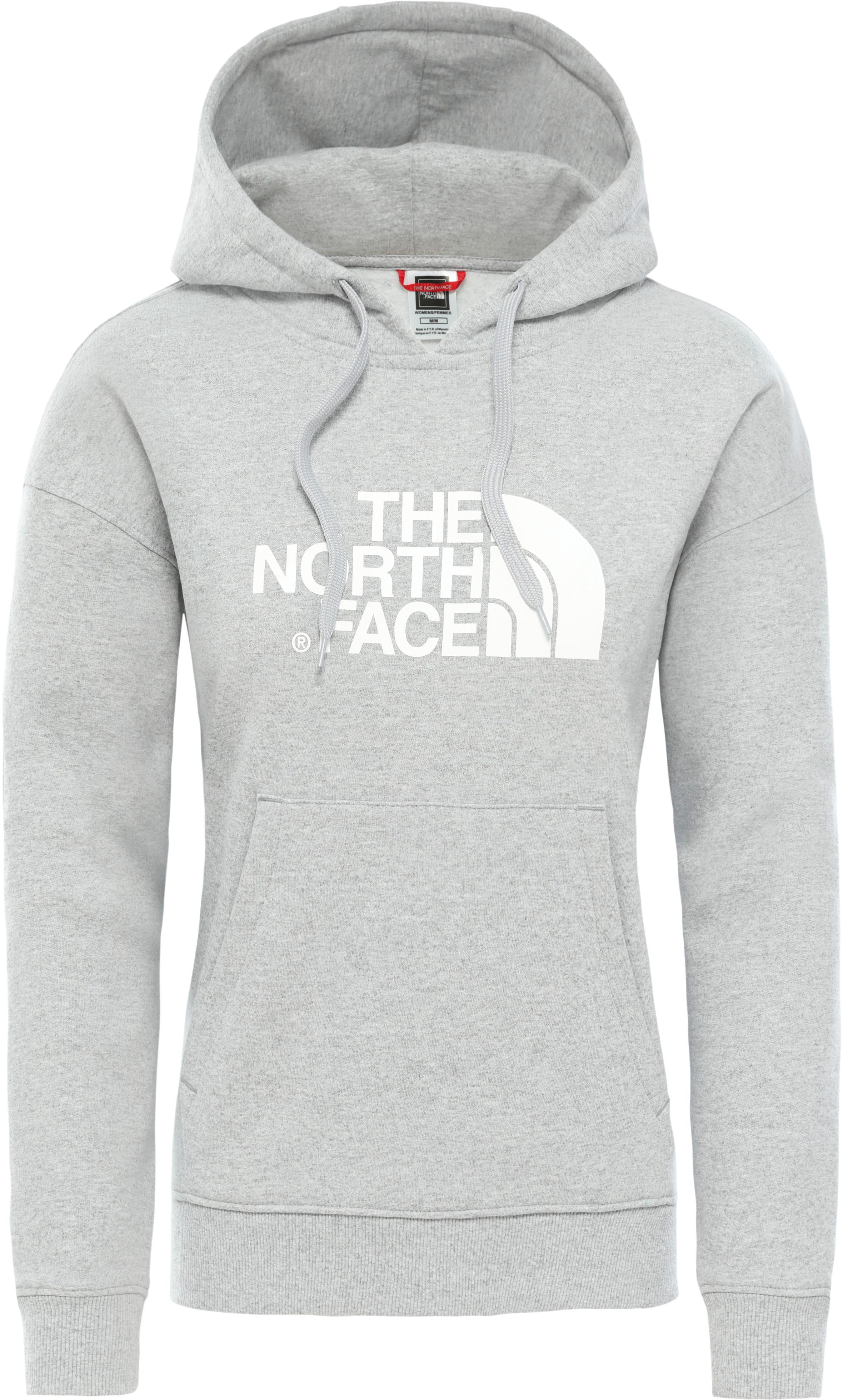 north face hoodie gray