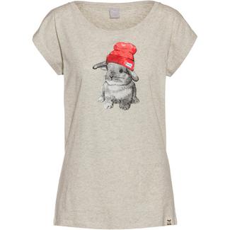 iriedaily It Hasi T-Shirt Damen ecru mel.