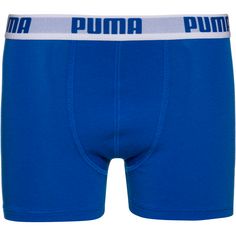 Rückansicht von PUMA BASIC Boxershorts Kinder blue-grey