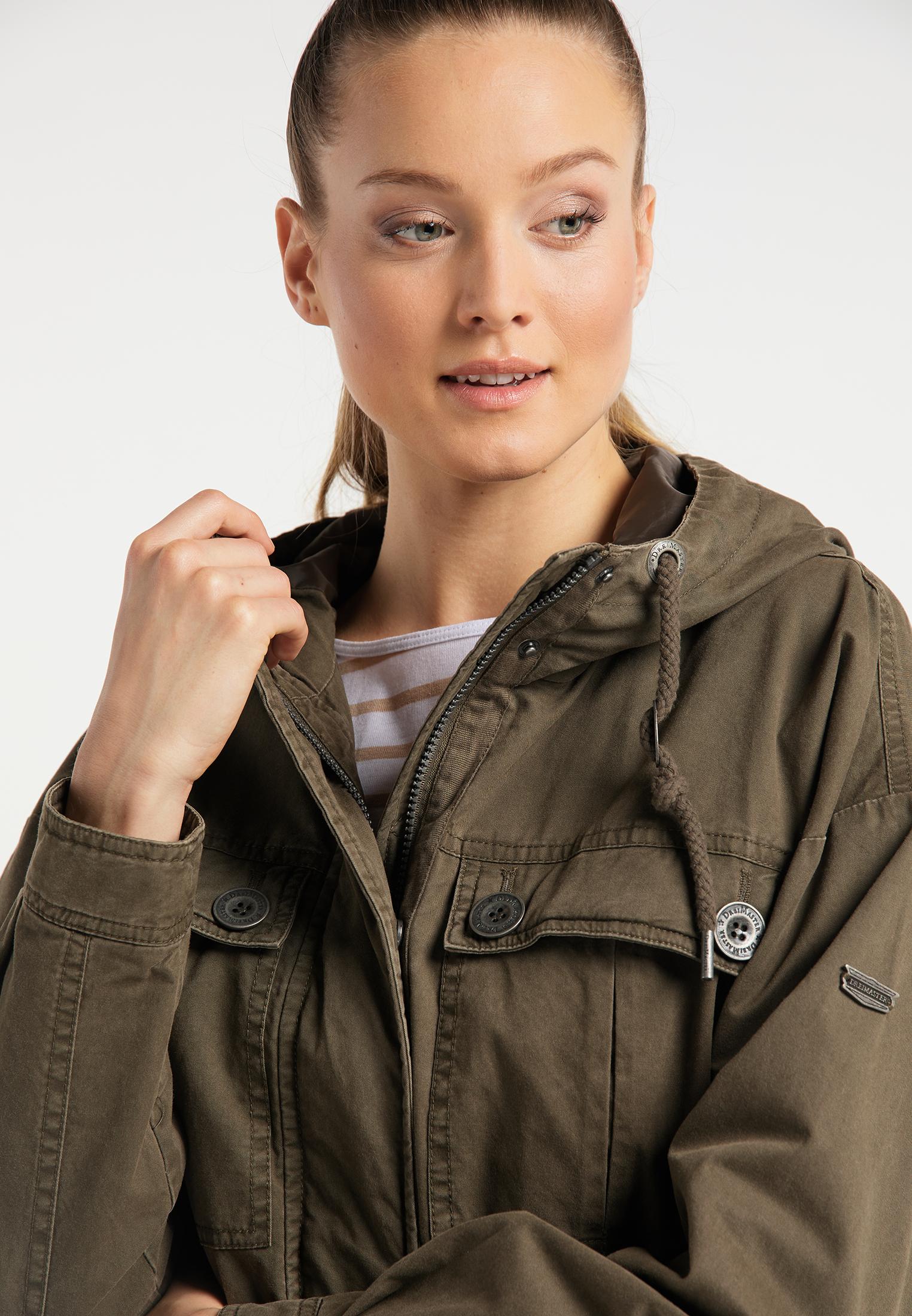 Dreimaster Parka Damen Militar Oliv Im Online Shop Von Sportscheck Kaufen