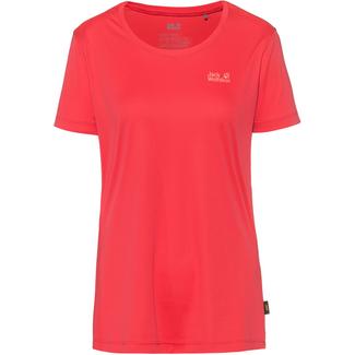Jack Wolfskin Tech Funktionsshirt Damen tulip red