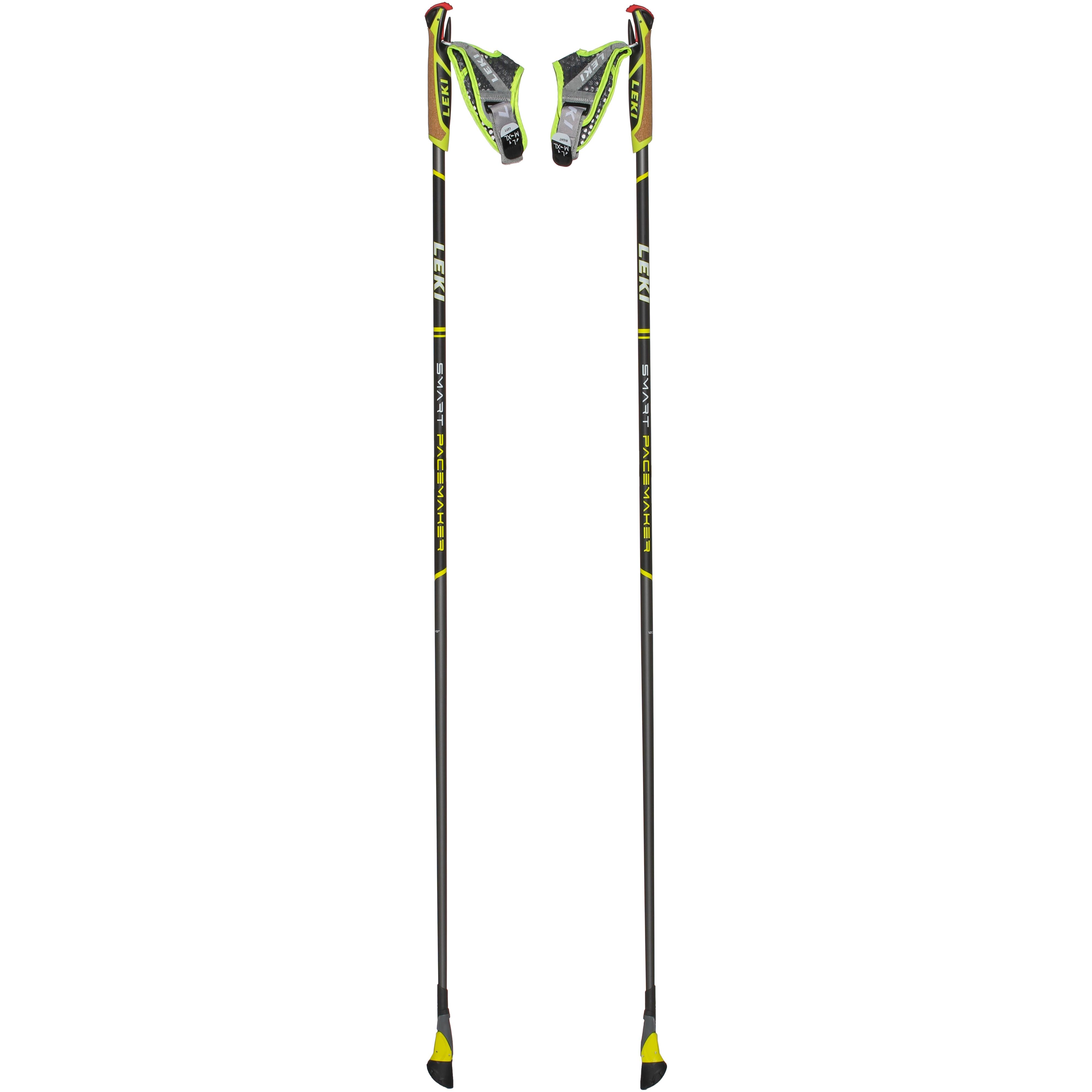LEKI Smart Pacemaker Nordic Walking-Stock dunkelanthrazit-schwarz-grün-weiß
