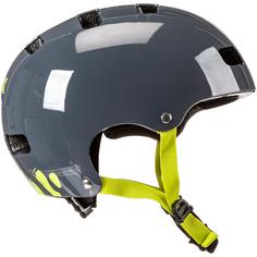 Rückansicht von Uvex kid 3 Fahrradhelm Kinder dirtbike grey-lime