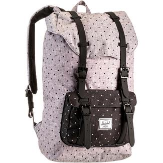 Herschel Rucksack Little America Mid-Volume Daypack polka dot crosshatch grey-black