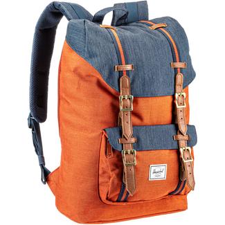 Herschel Rucksack Little America Mid-Volume Daypack indigo denim-picante crosshatch-tan