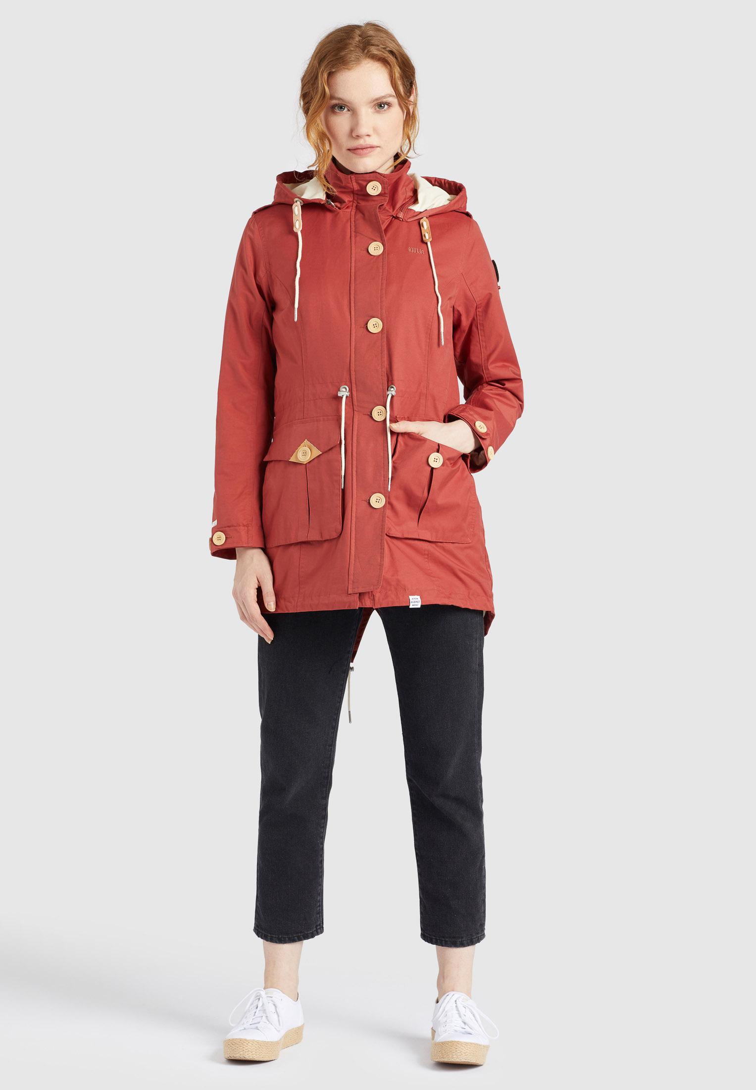 Khujo Arezu Kurzmantel Damen Rot Im Online Shop Von Sportscheck Kaufen