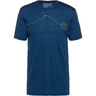 ORTOVOX Merino 120 TEC MOUNTAIN Funktionsshirt Herren blue lake