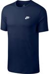 Nike Club T-Shirt Herren - midnight navy-white