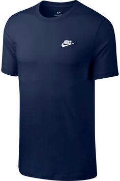 Nike Club T-Shirt Herren midnight navy-white