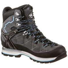 Rückansicht von MEINDL GTX Litepeak PRO Alpine Bergschuhe Damen anthrazit-azur