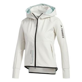 adidas TERREX Felsblock Hooded Fleecejacke Funktionsjacke Damen Grau