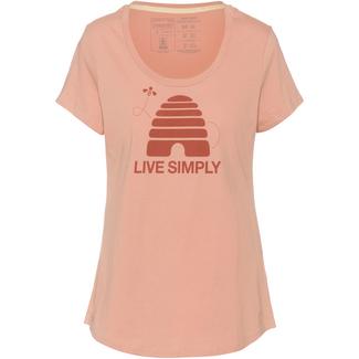 Patagonia Live Simply Hive Scoop T-Shirt Damen scotch pink