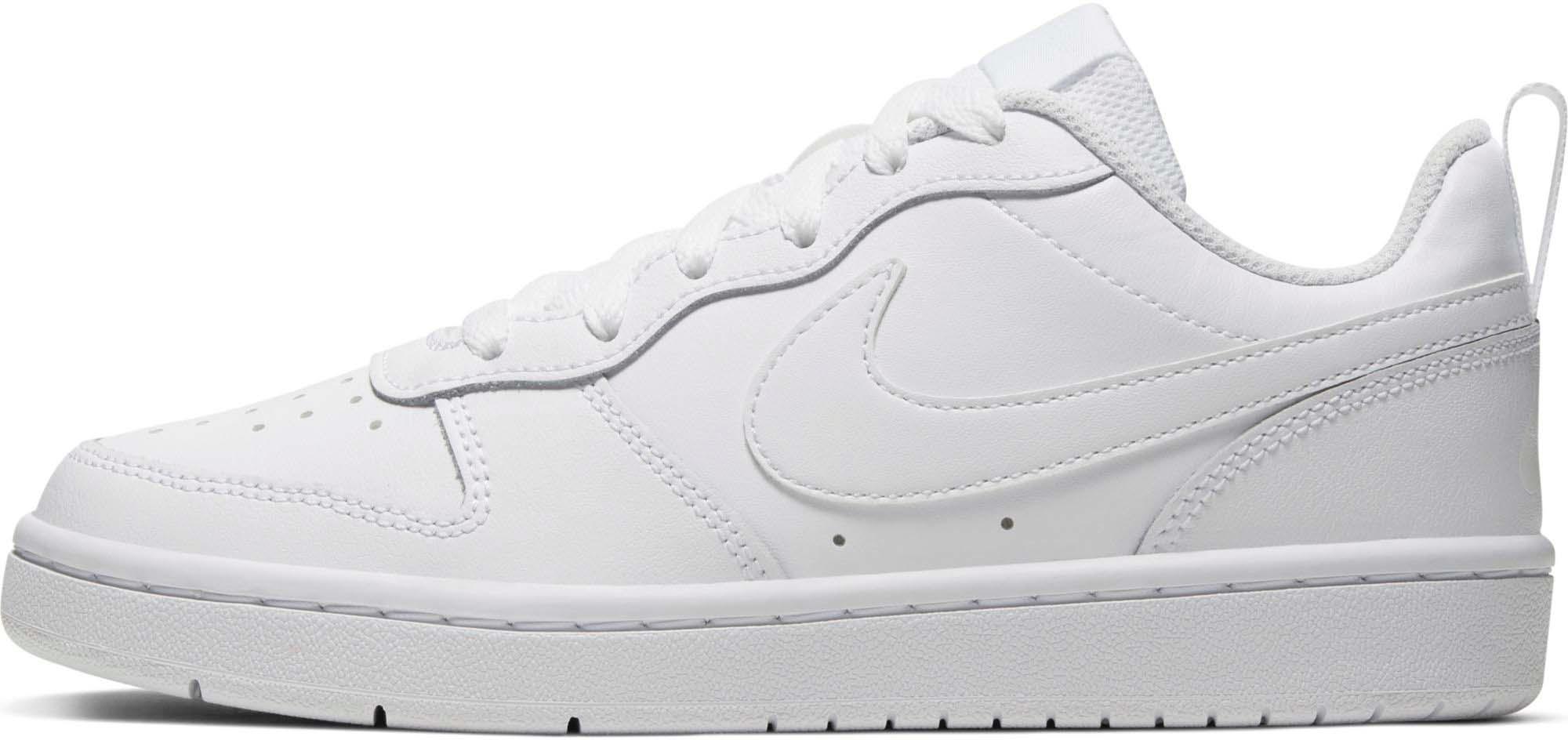 nike court borough low white