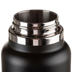 Rückansicht von Hydro Flask 32 OZ Wide Mouth with Flex Cap 946 ml Isolierflasche black