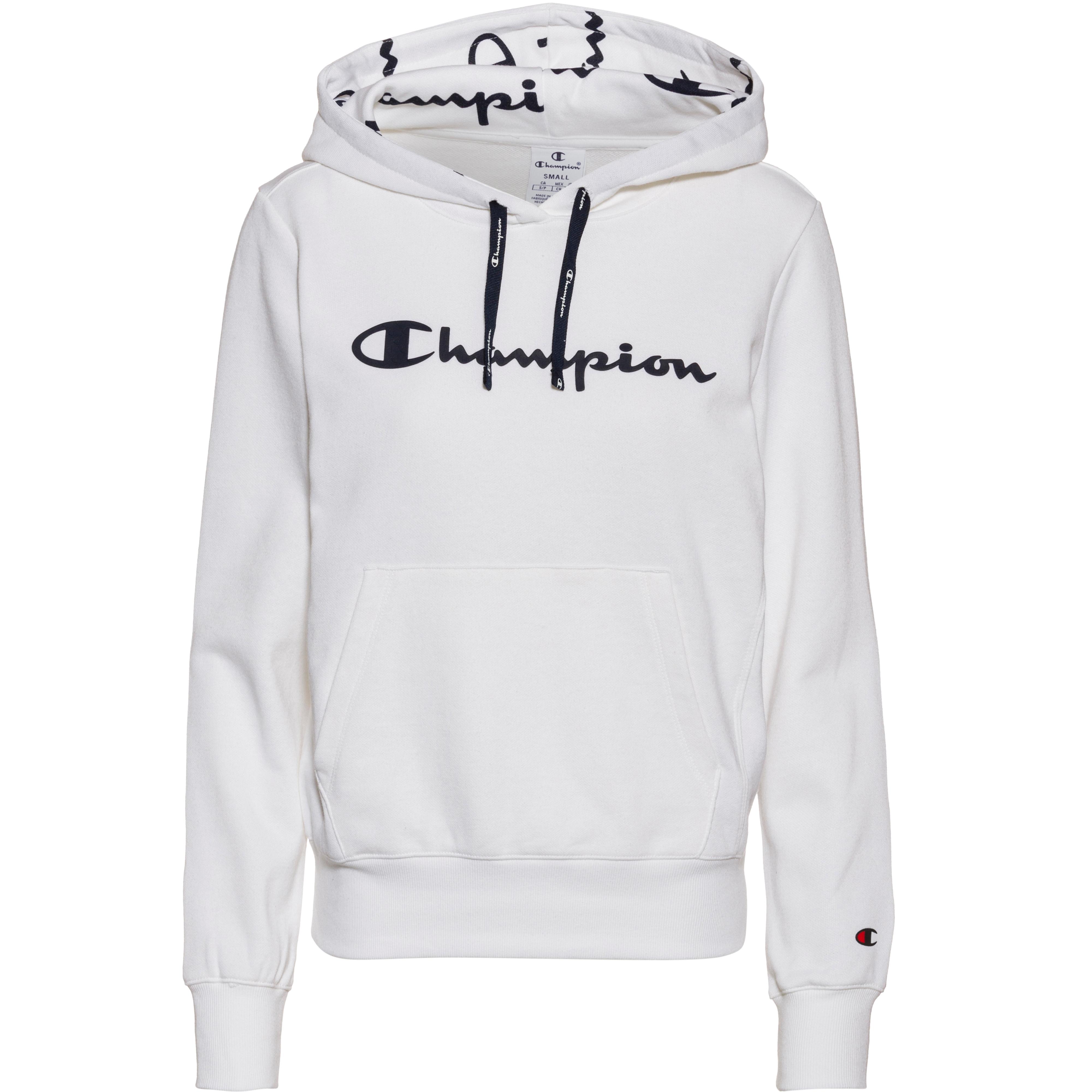 champion hoodie all white