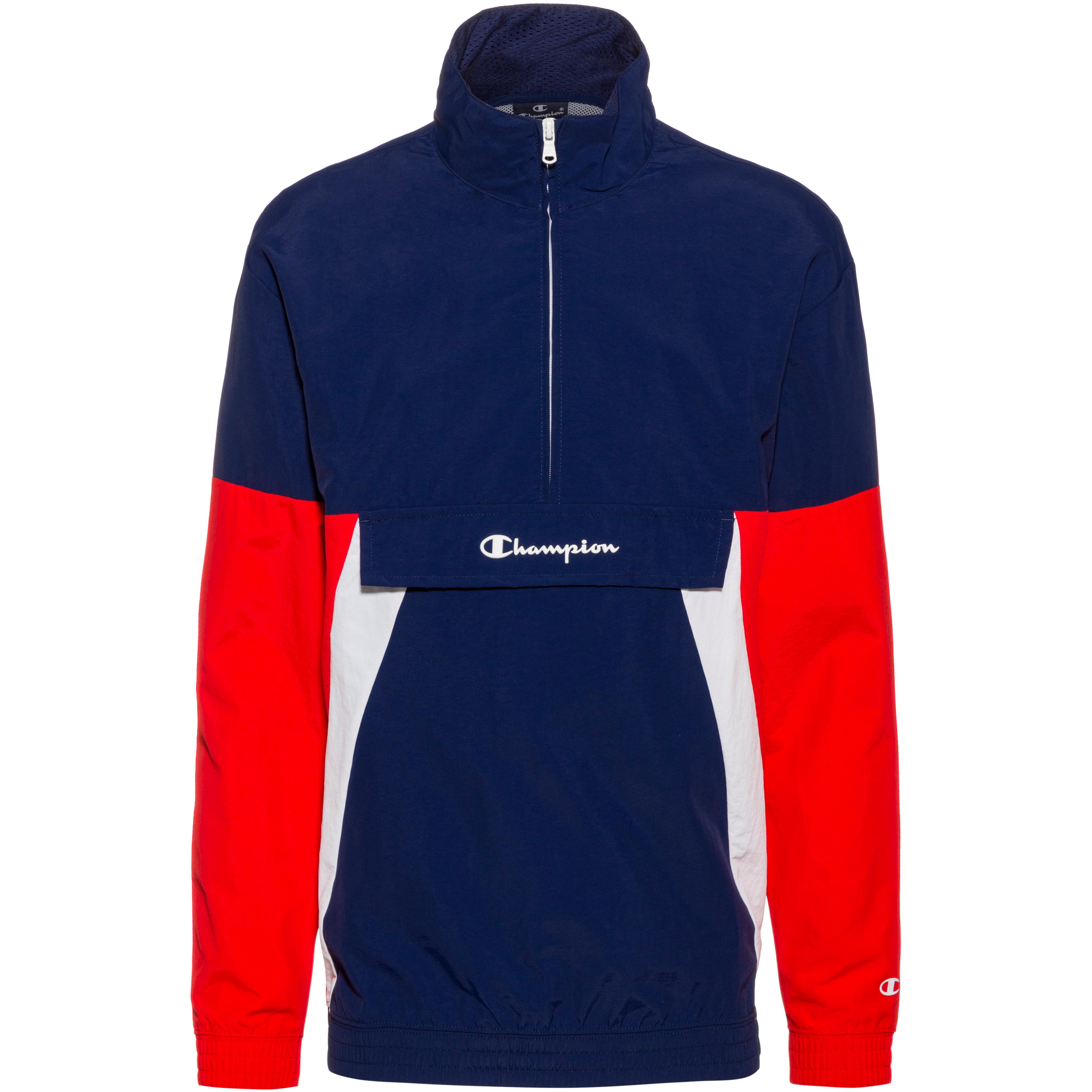 red white and blue champion windbreaker
