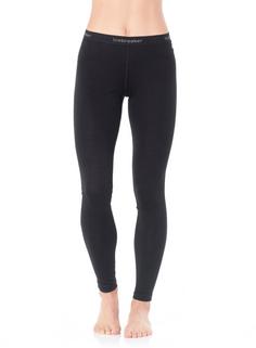 Rückansicht von Icebreaker Merino 200 Oasis Thermounterhose Damen black